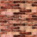 Самоклеюча декоративна 3D панель під коричневу катеринославську цеглу 2 мм