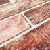Самоклеюча декоративна 3D панель під коричневу катеринославську цеглу в рулоні 20 м 20000x700x3мм
