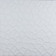 Самоклеюча 3D панель біла павутинка 700x700x8мм
