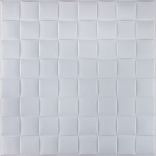 Самоклеюча 3D панель біла плетіння 700x700x8мм