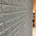 Самоклейка декоративна 3D панель під цеглу срібло 7 мм